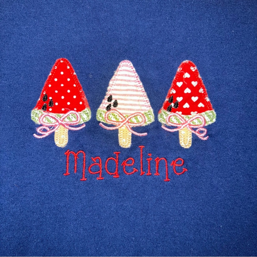 Madeline Monogram Watermelon Shirt - Picture 2 of 4